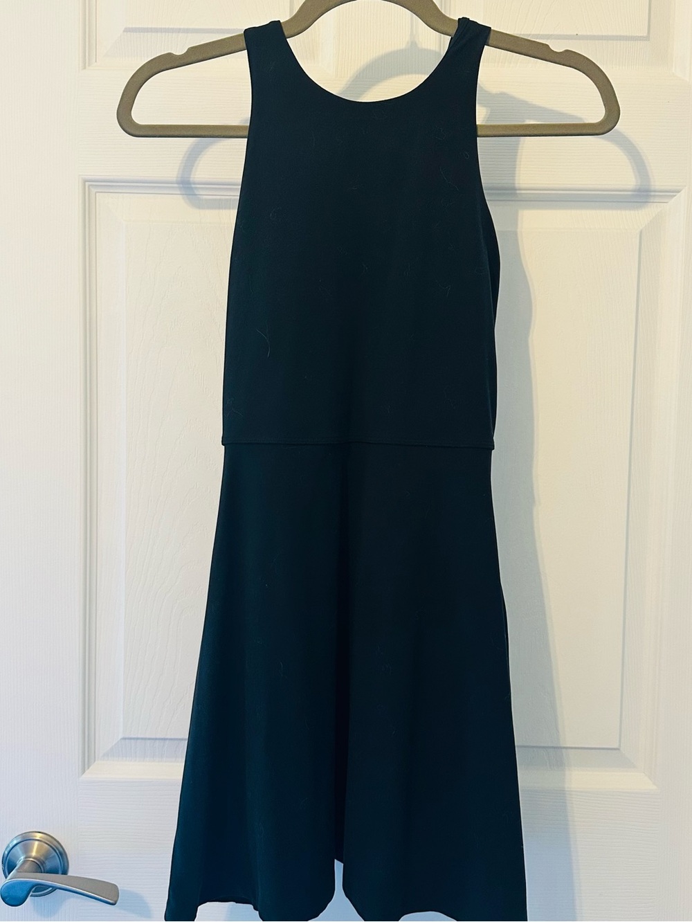 Title:
Athleta black racerback athletic dress Xsmall